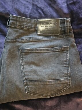 Weatherproof Men's Black Jeans - Classic Back Pocket Style 36x34